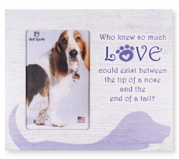 Vertical Wood Frame - Who Knew Such Love...Dog